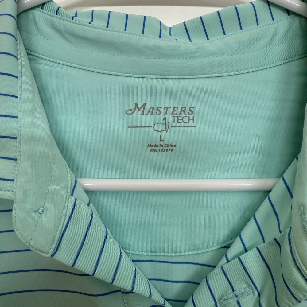 Authentic Masters Pin Stripe Performance Polo - image 3